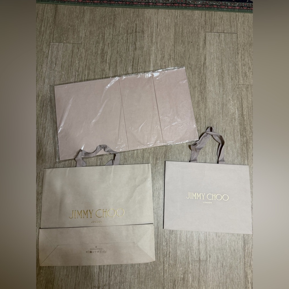 Jimmy Choo Packaging Set – Large Box + 2 Shopping Bags